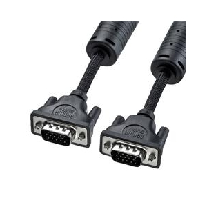 サンワサプライ ナイロンメッシュディスプレイケーブル（アナログRGB・5m） KC-NMV50K-イメージ1