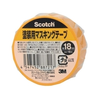 3M スコッチ 塗装用マスキングテープ 18mm×18m M40J-18 FCA169F-3827020