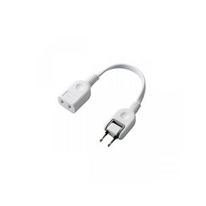 エレコム ACアダプタ用電源延長コード(1個口) ホワイト T-ADR1WH エレコム ACアダプタ用電源延長コード(1個口) ホワイト T-ADR1WH