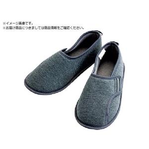 あゆみ/防災ルームシューズ 踏抜き防止材内蔵 グレー L FC702VV-5547336-イメージ1