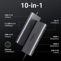 UGREEN UGR-OT-000016 Revodok Pro 10-in-1 USB-Cハブ 15534