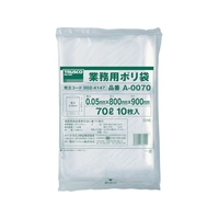 トラスコ中山 業務用ポリ袋 厚み0.05×70L 10枚入 FC370JC-0024147