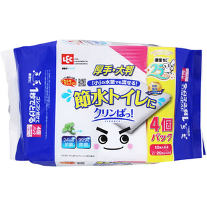 レック クリンぱトイレクリーナー大判10枚 4P FCG518V-イメージ1