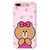 LINE FRIENDS iPhone 8 Plus/7 Plus用ケース LIGHT UP CASE チョコ マカロン KCL-LCH003-イメージ1