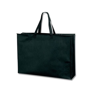 ヘイコー 手提げ袋 Fバッグ チャック付3L 黒 5枚 FC163SE-008739406-イメージ1