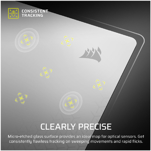 コルセア CORSAIR MM Glass 大型高精度ゲーミングマウスパッド グレイ CHR-9460001-WW-イメージ5
