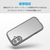 エレコム iPhone17e/16e用 TOUGH SLIM LITE ケース フレームカラー メタルステッカー付 グレー PM-A25STSLFCGY-イメージ4