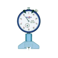 テクロック ダイヤルデプスゲージ 測定範囲凹0～5／凸0～4mm 凹0～5／凸0～4±0.010.019950 FC157JK-3310990