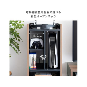 宮武製作所 ゲーム機ラック REGABO ブラウンブラック FC926TB-GRK-001-イメージ5