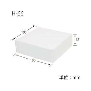 ヘイコー 白無地箱 H-66 組立式 10枚 FC163SF-006836600-イメージ2