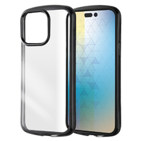 レイアウト iPhone 15 Pro Max用耐衝撃 TPUソフトケース METAMORU ブラック RT-P44TC13/BM