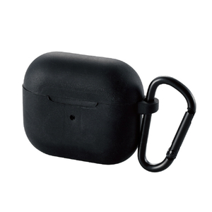 エレコム AirPods(第3世代)用カラビナ付きシリコンケース ワイヤレス充電対応 ブラック AVA-AP3SCBK エレコム AirPods(第3世代)用カラビナ付きシリコンケース ワイヤレス充電対応 ブラック AVA-AP3SCBK