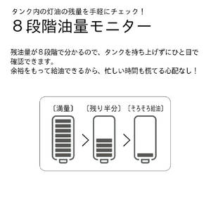ダイニチ 5．7kW 9．0Lタンク 石油ファンヒーター ダイニチブルーヒーター ストーンブラック FW-5726SGX-K-イメージ13