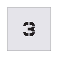 アイマーク ステンシル 3 文字サイズ50×40mm FC138JA-4341210