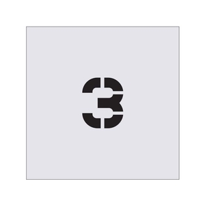 アイマーク ステンシル 3 文字サイズ50×40mm FC138JA-4341210-イメージ1