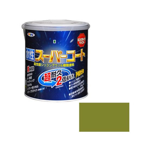 アサヒペン 水性スーパーコート 1.6L ウィニーグリーン FC428NS-イメージ1