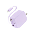 MOTTERU 30W USB充電器 USB-Cケーブル付き ペールアイリス MOT-ACPD30C2-PU