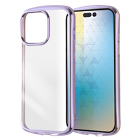 レイアウト iPhone 15 Pro Max用耐衝撃 TPUソフトケース METAMORU ラベンダー RT-P44TC13/LDM
