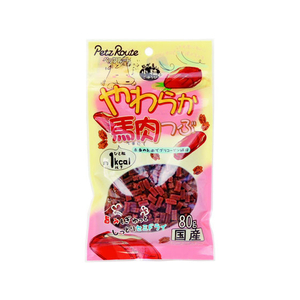 ペッツルート ペッツルート やわらか馬肉つぶ 80g FC07589-イメージ1