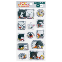 サンエックス サンエックスユニバース エアインマスコットシール モノクロブー ｴｱｲﾝﾏｽｺﾂﾄｼ-ﾙﾓﾉｸﾛﾌﾞ-