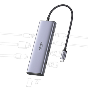 UGREEN Revodok 9-in-1 USB-Cハブ 15375 グレー UGR-OT-000018-イメージ2