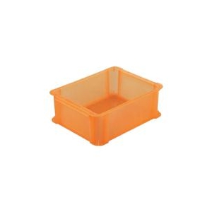 トラスコ中山 TRUSCO　スケルトンカラーコンテナ　スケルコン　9L　透明オレンジ TSK-910OR-イメージ1