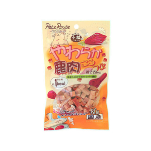 ペッツルート ペッツルート やわらか鹿肉ころつぶ 80g FC07590-イメージ1