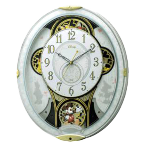 リズム　フラワーライト掛け時計 リズム フラワーライト掛け時計