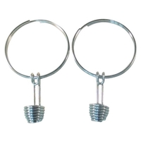 ユタカメイク カラーコーン用ロープ金具 リングフック、ケーブルタイ各2個 FC120XW-8547522