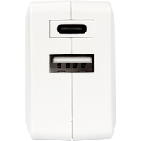 イツワ商事 PD20W対応 TYPE-C1ポート/USB1ポート AC充電器 コンパクトタイプ ホワイト MCAC2003WH