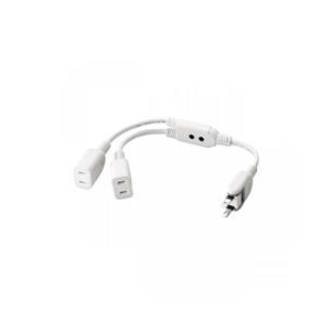 エレコム ACアダプタ用電源延長コード(2個口) ホワイト T-ADR3WH エレコム ACアダプタ用電源延長コード(2個口) ホワイト T-ADR3WH