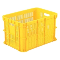 岐阜プラスチック工業 MB型メッシュコンテナーMB-20B 黄 FC086GW-5036771