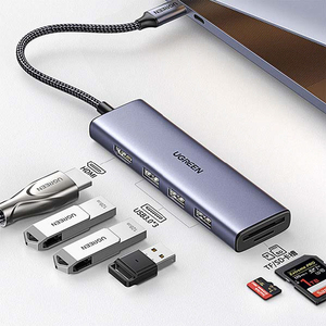 UGREEN Revodok 6-in-1 USB-C ハブ 20956A グレー UGR-OT-000019-イメージ3