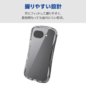 エレコム Google Pixel 10a用Grippy ハイブリッドケース オールクリア 極限 クリア PM-P261GRPAKCR-イメージ3