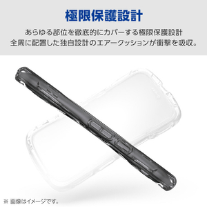 エレコム Google Pixel 10a用Grippy ハイブリッドケース オールクリア 極限 クリア PM-P261GRPAKCR-イメージ5