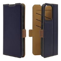 ラスタバナナ OPPO Reno14 5G用薄型手帳ケース サイドマグネット ネイビー＊ブラウン 9227OR14BSMNVB