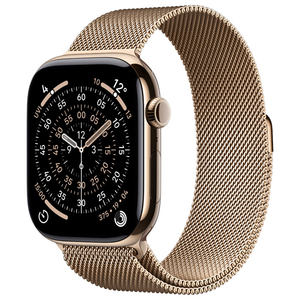 Apple Apple Watch Series 11 ゴールドチタニウムケースとゴールドミラネーゼループ - S/M MFD74J/A-イメージ1