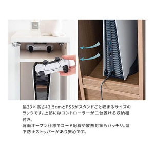 宮武製作所 ゲーム機ラック REGABO ブラウン FC931TB-GRK-003-イメージ6