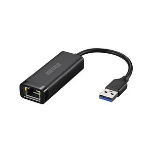 バッファロー Giga USB3．2 Gen1対応 有線LANアダプターType-A対応モデル ブラック LUA6-U3-AGTE-BK-イメージ1