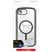 エレコム iPhone 16e用TOUGH SLIM LITE ケース フレームカラー MAGKEEP ブラック PM-A25STSLFCMBK