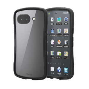エレコム Google Pixel 10a用Grippy ハイブリッドケース フレームカラー 極限 ブラック PM-P261GRPFCKBK-イメージ2