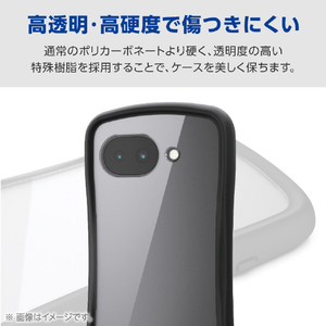エレコム Google Pixel 10a用Grippy ハイブリッドケース フレームカラー 極限 ブラック PM-P261GRPFCKBK-イメージ6