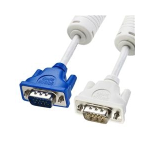 サンワサプライ スリム同軸ディスプレイケーブル〈アナログRGB（VGA）・0．75m〉 KC-VM07K-イメージ1