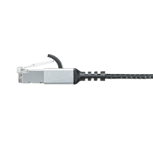 サンワサプライ カテゴリ6AメッシュフラットLANケーブル 2m ブラック&グレー KB-FL6AME-02BK-イメージ3