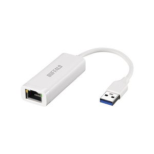 バッファロー Giga USB3．2 Gen1対応 有線LANアダプターType-A対応モデル ホワイト LUA6-U3-AGTE-WH-イメージ1