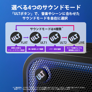 SONY ワイヤレスポータブルスピーカー ブラック SRS-ULT700 Z-イメージ5
