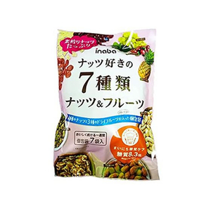 稲葉ピーナツ ナッツ好きの7種類ナッツ&フルーツ 23g×7袋入 FCR7626-イメージ1