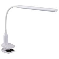 オーム電機 LEDデスクランプ クランプタイプ ホワイト LTCLS24W