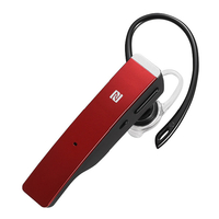 BUFFALO Bluetooth 4．1対応 片耳ヘッドセット レッド BSHSBE500RD
