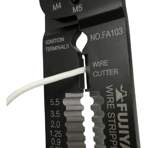 フジ矢 万能電工ペンチ ２２０ｍｍ ファストン端子用 フジ矢 万能電工ペンチ(接続端子用／P.B形スリーブ用) FA103-イメージ4